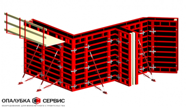 Аренда крупнощитовой опалубки